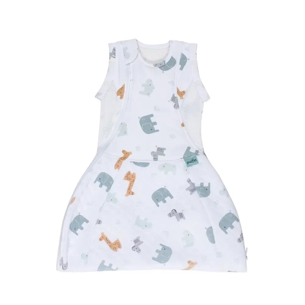 2.5 Tog Swaddle to Sleep Bag - Animal Safari