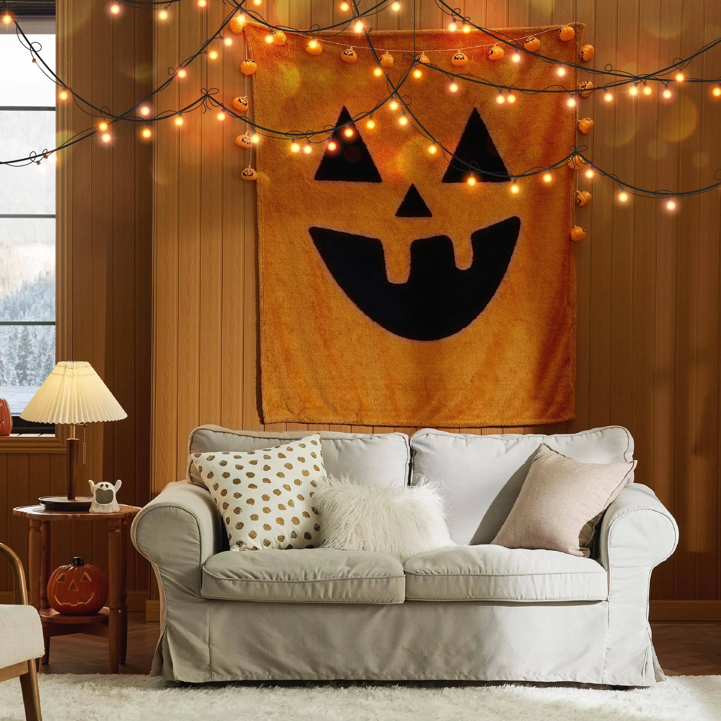 Bedsure Halloween Fleece Throw Blanket