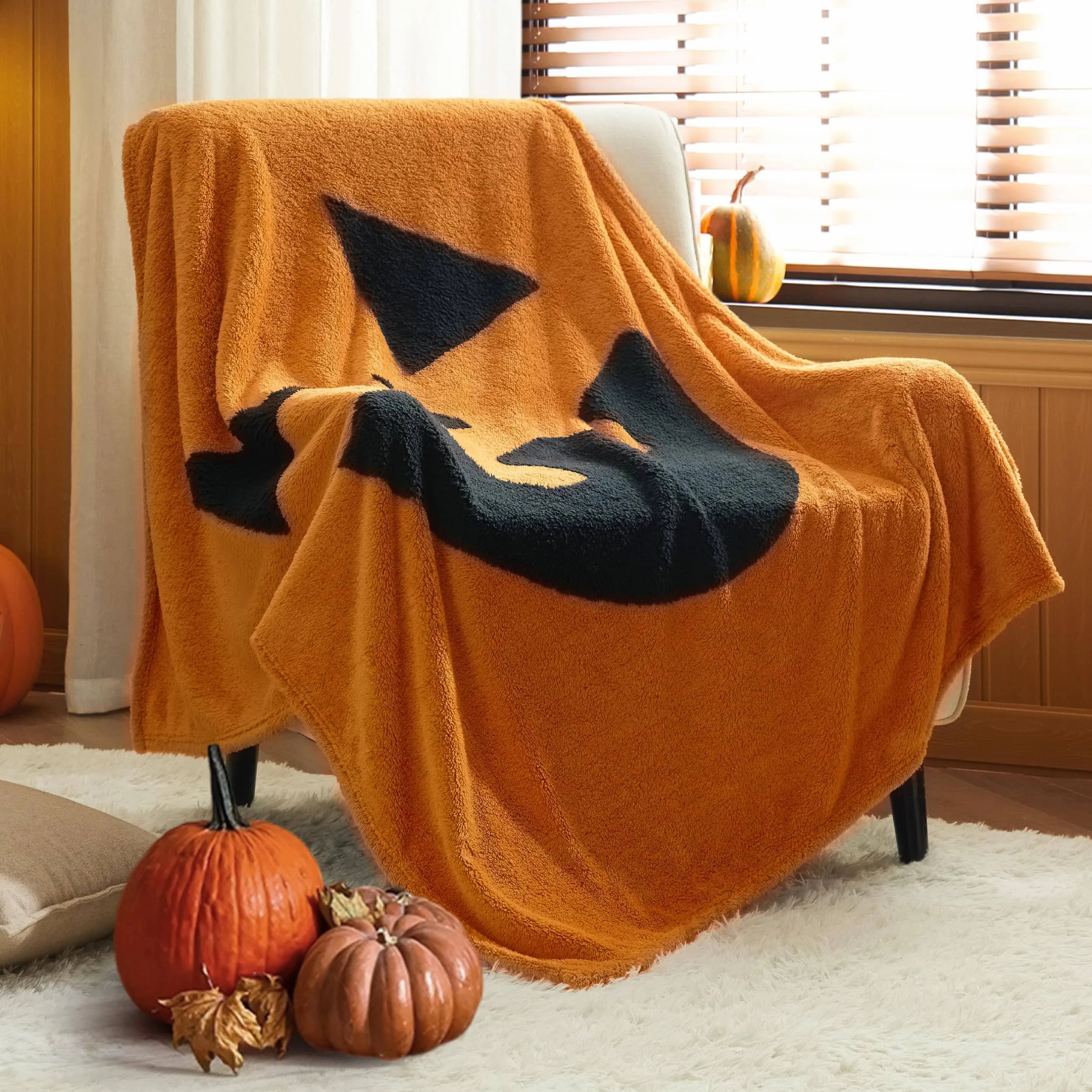 Bedsure Halloween Fleece Throw Blanket