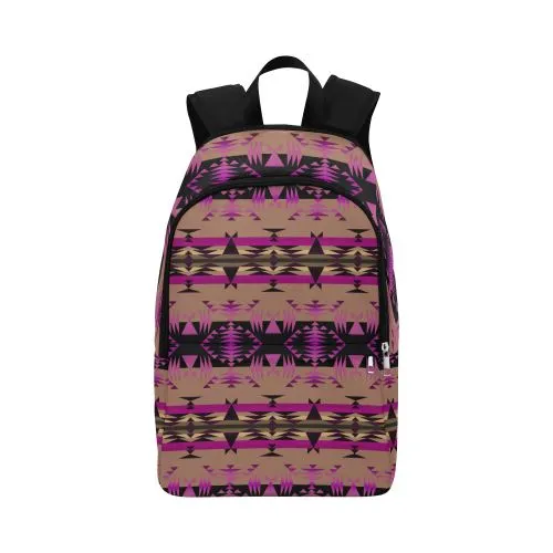 Between the Mountains Berry Fabric Backpack for Adult