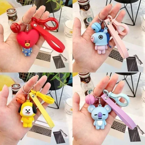 BTS Band Chimmy | Silicone 3D Lanyard | Keychain