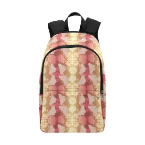 Butterfly and Roses on Geometric Backpack for Adult