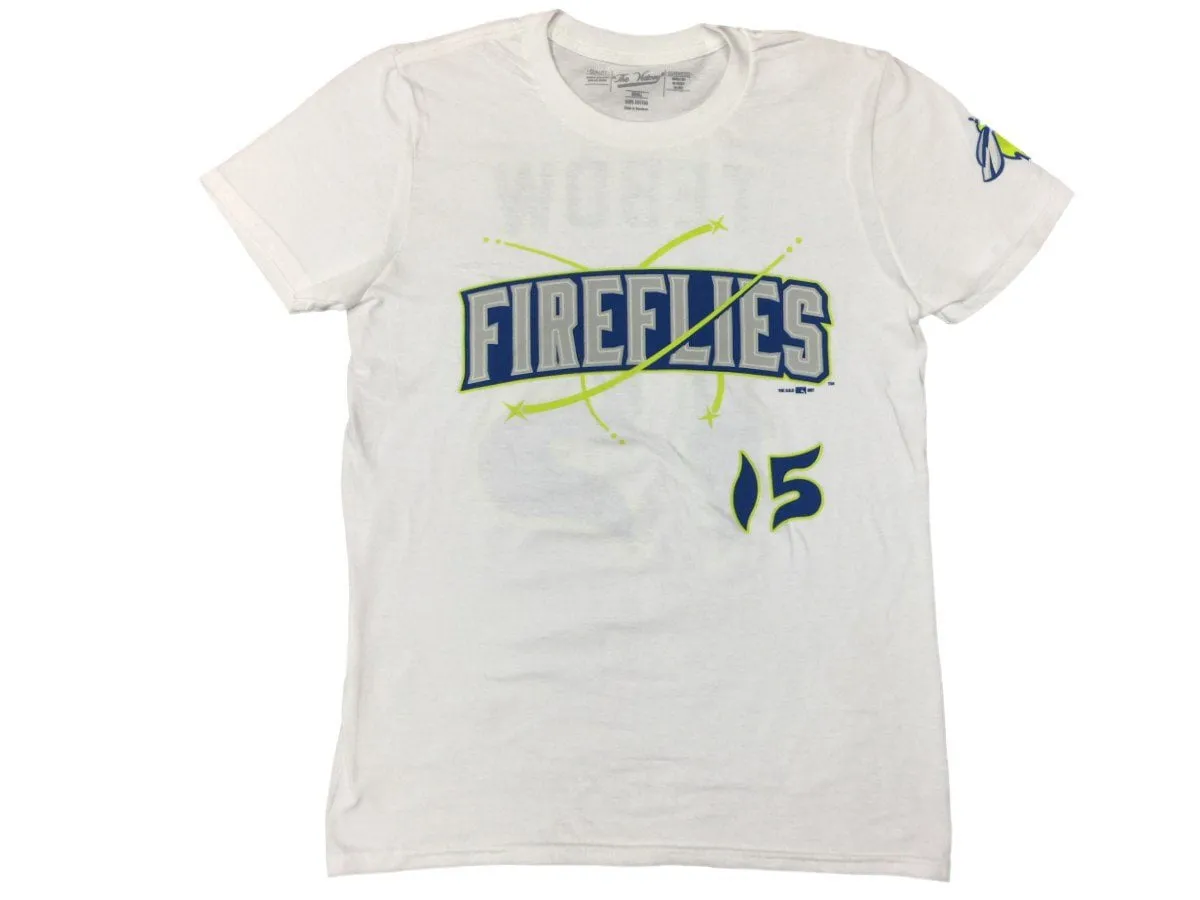 Columbia Fireflies Victory Tim Tebow #15 White Cotton Baseball Jersey T-Shirt