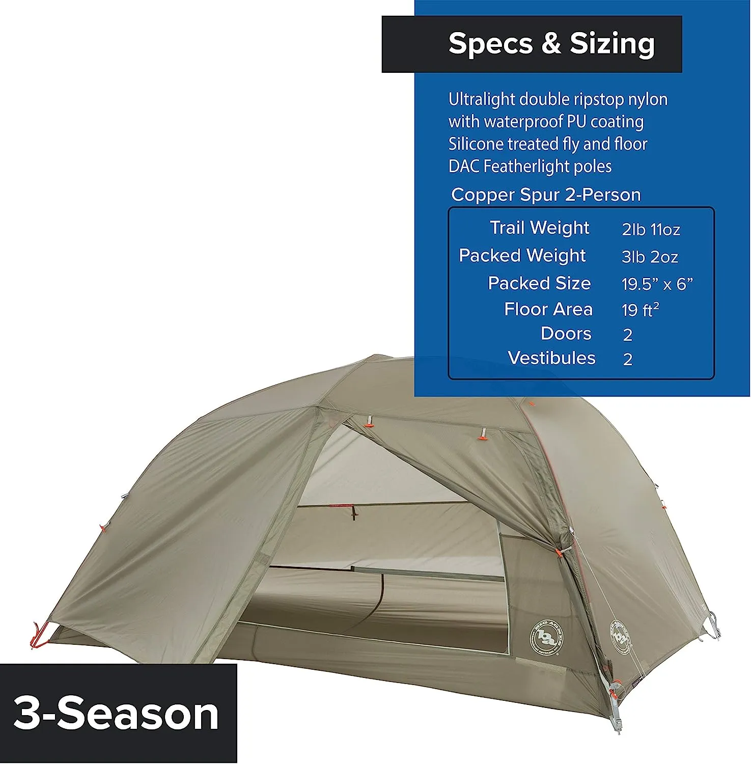 Copper Spur HV UL 2 Person Backpacking Tent