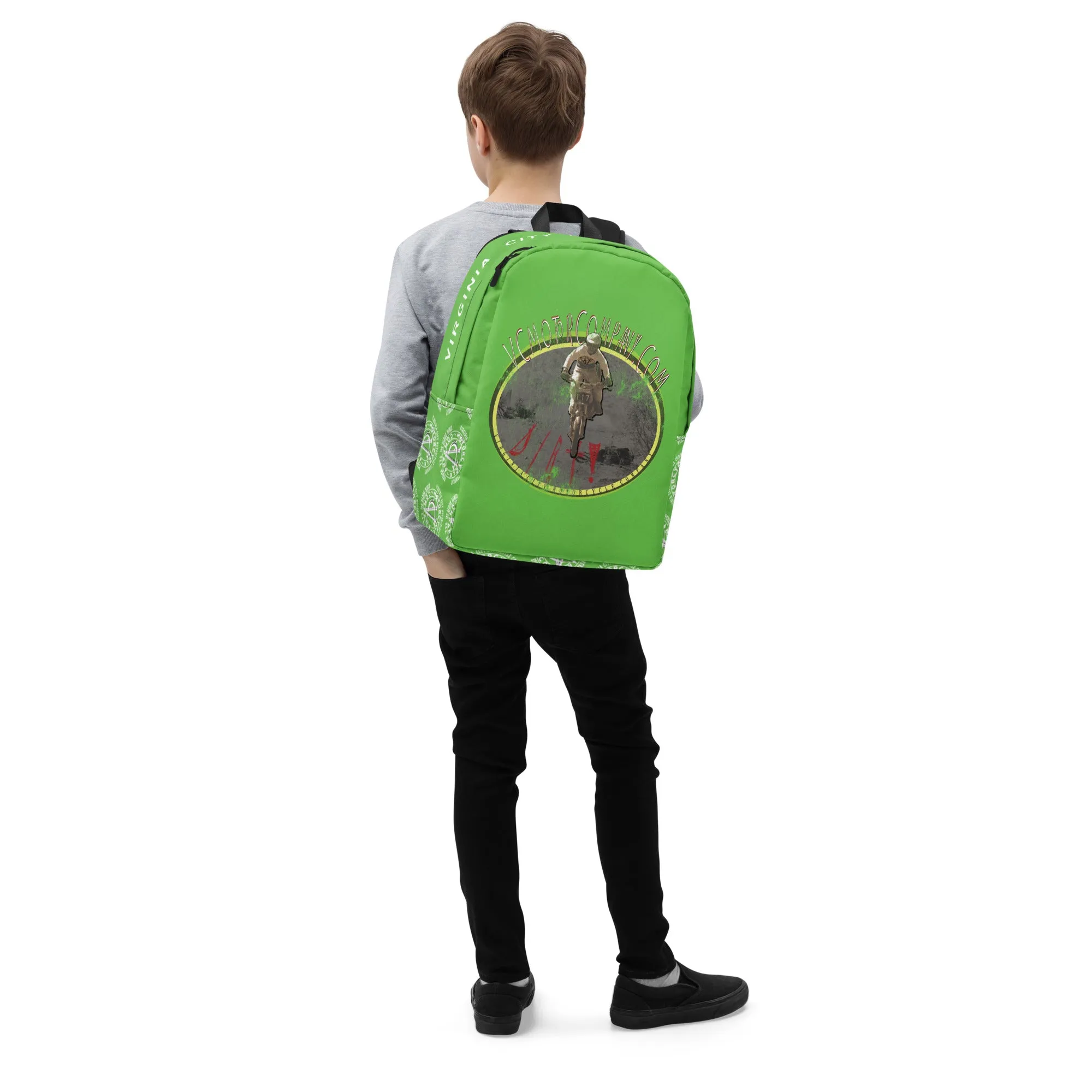 Dirt Bike Dirt! Bright Green Backpack