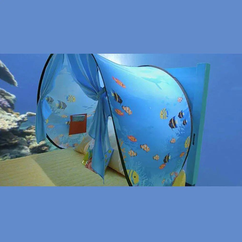 DreamTents Fun Pop Up Tent - Undersea World - Twin (w/ Light)