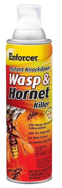 Enforcer EWHIK16 Wasp and Hornet Killer, Gas, Spray Application, 16 oz Aerosol Can :EA: QUANTITY: 1