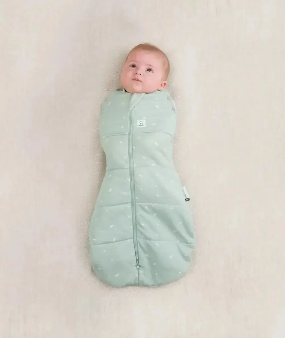 ErgoPouch - Organic Winter Cocoon Swaddle Sleeping Bag - Sage - 2.5 TOG