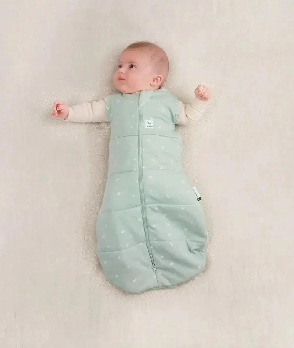 ErgoPouch - Organic Winter Cocoon Swaddle Sleeping Bag - Sage - 2.5 TOG