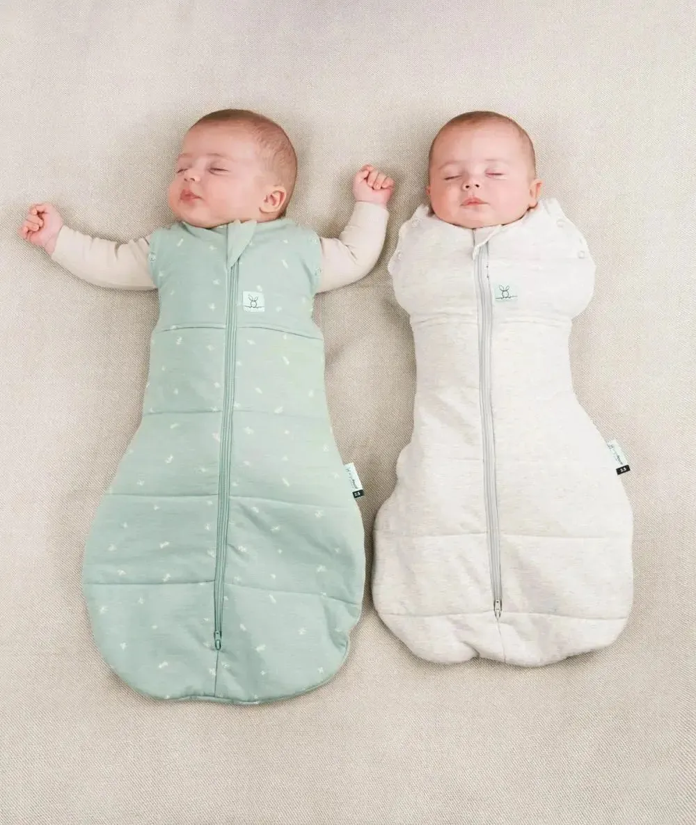 ErgoPouch - Organic Winter Cocoon Swaddle Sleeping Bag - Sage - 2.5 TOG