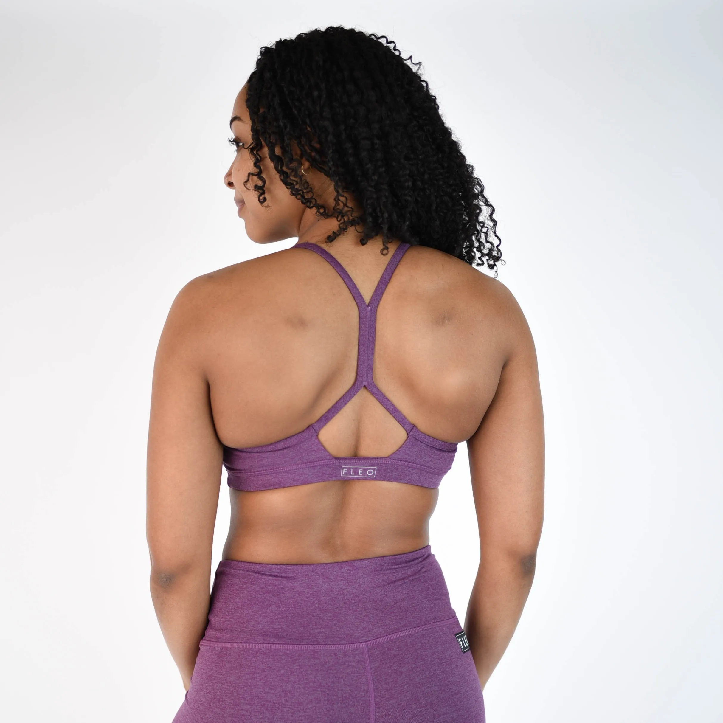 FLEO Reinette Sports Bra - Heather Wood Violet