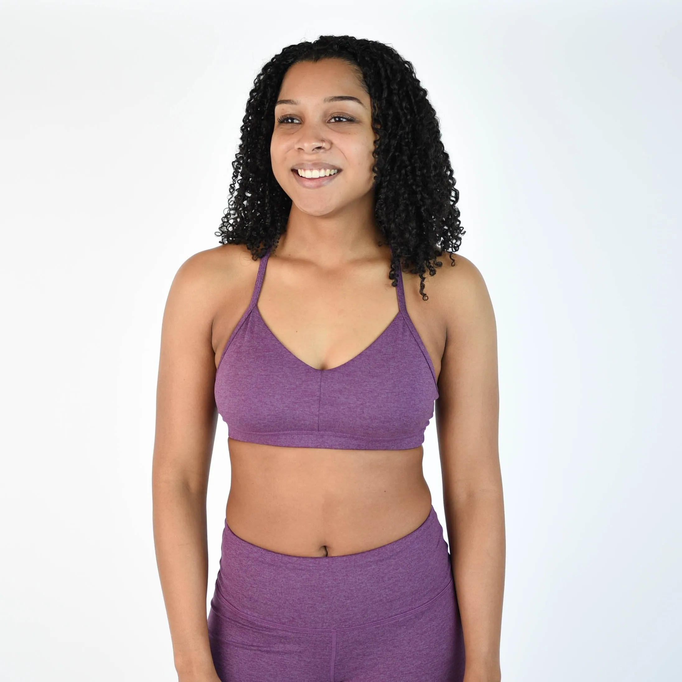 FLEO Reinette Sports Bra - Heather Wood Violet