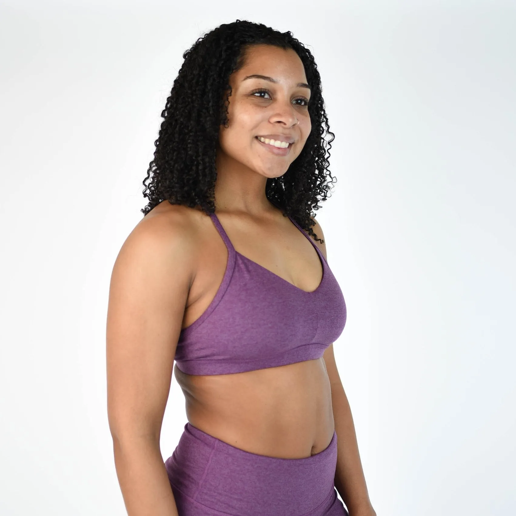 FLEO Reinette Sports Bra - Heather Wood Violet