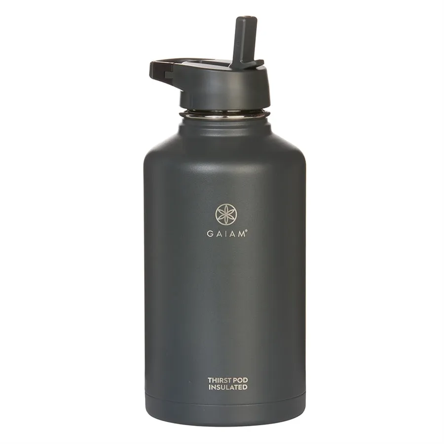 Gaiam Thirst Pod 1900ml Insulated Waterbottle Black