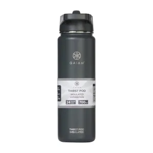 Gaiam Thirst Pod 700ml Insulated Waterbottle Black