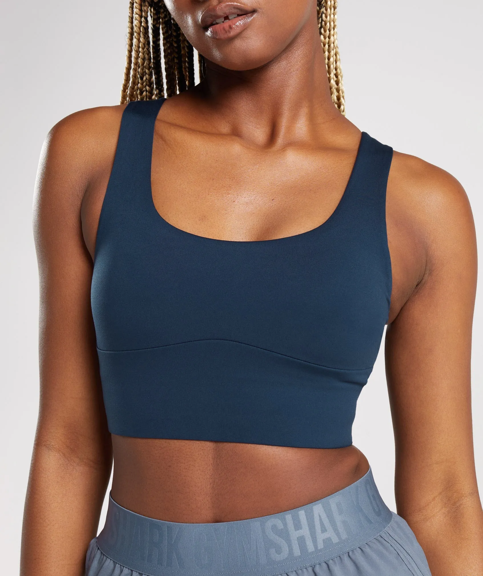 Gymshark Longline Sports Bra - Navy