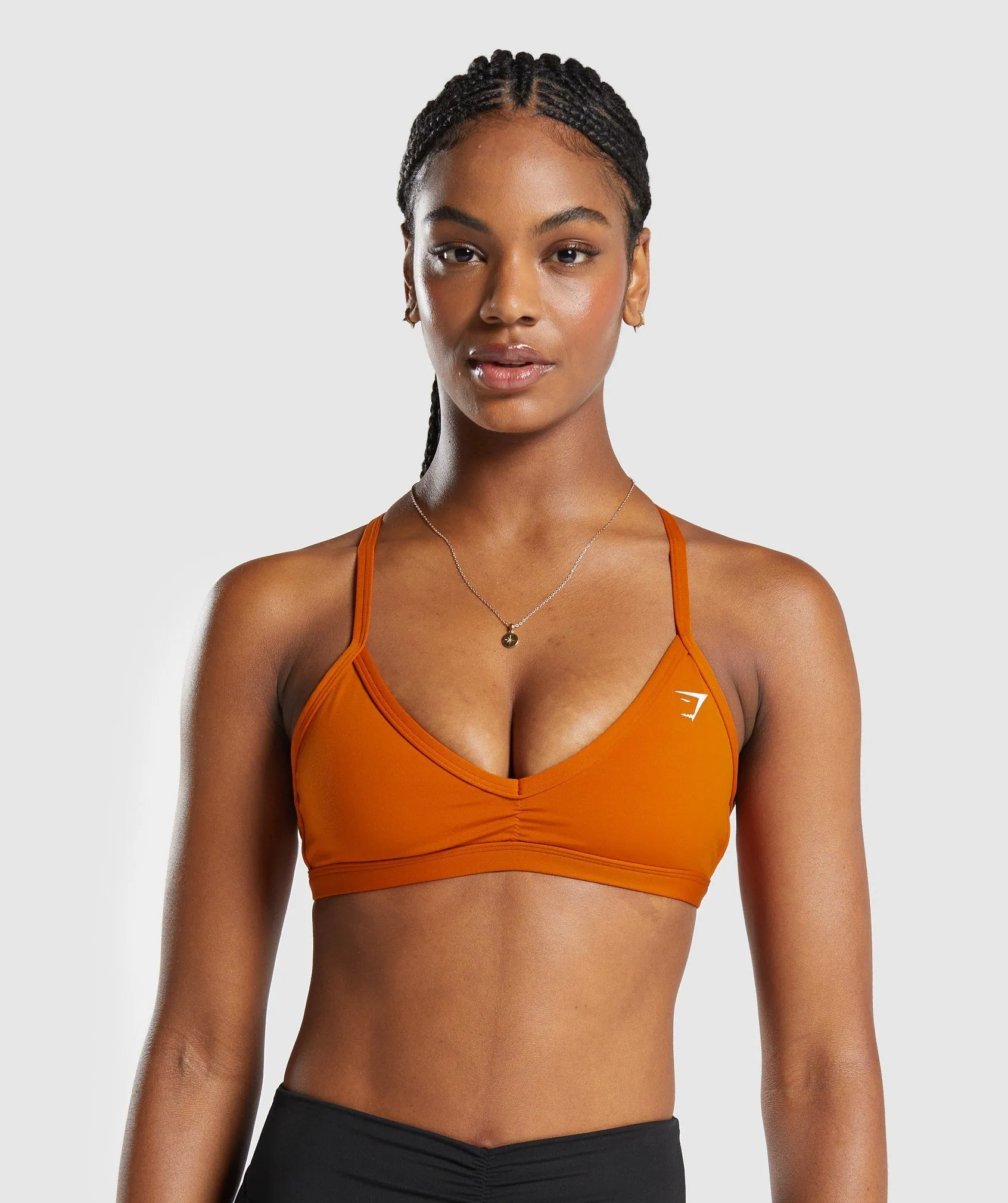 Gymshark Minimal Sports Bra - Charred Orange