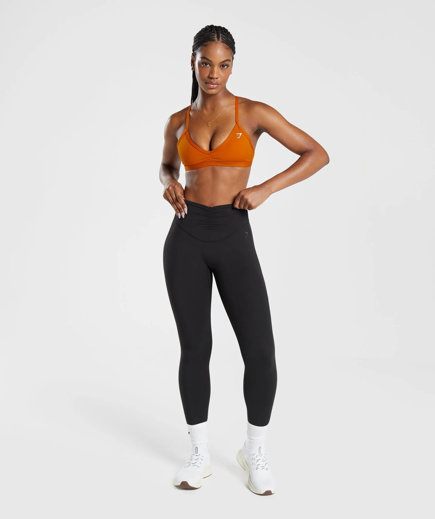 Gymshark Minimal Sports Bra - Charred Orange