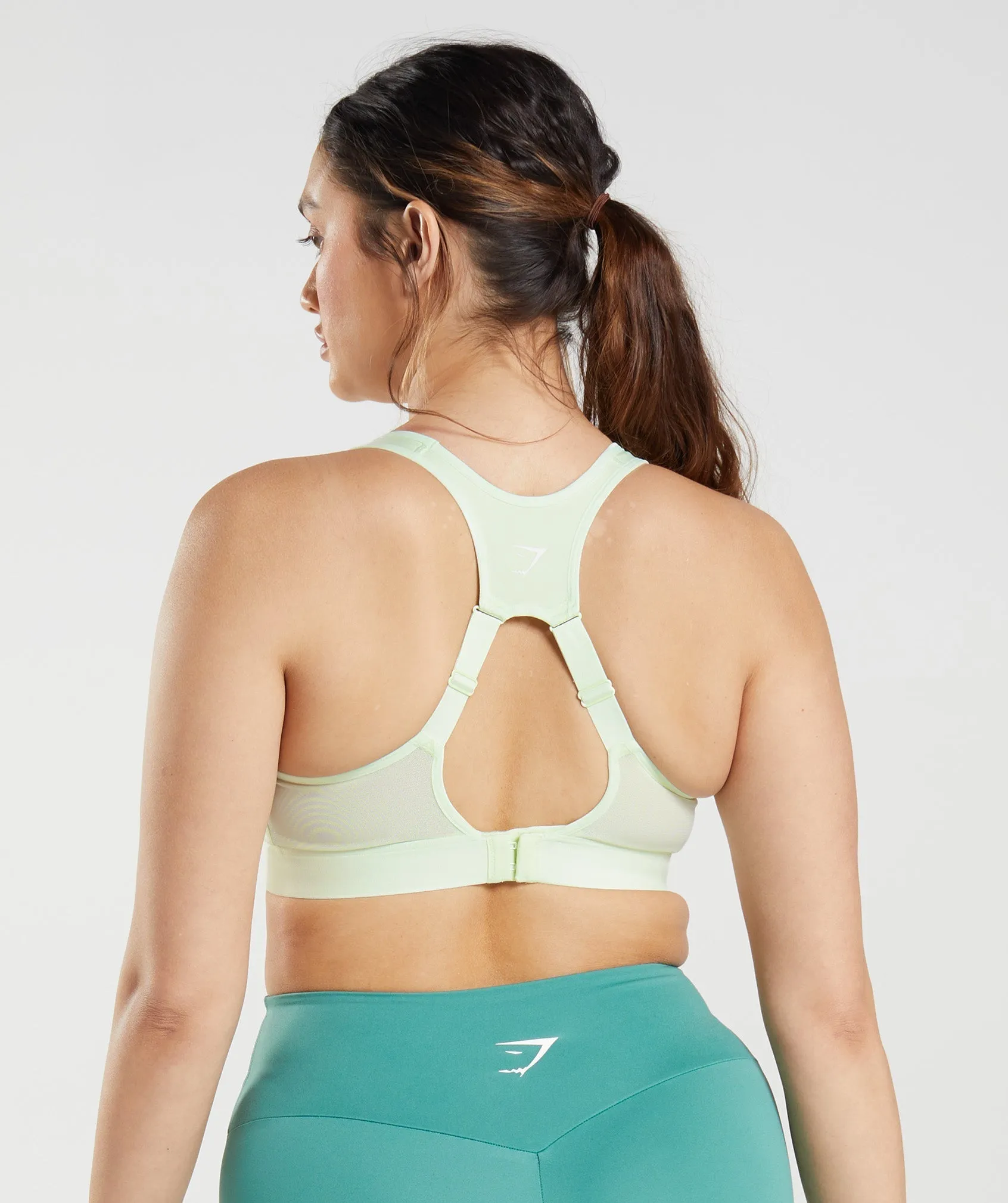 Gymshark Open Back Sports Bra - Cucumber Green