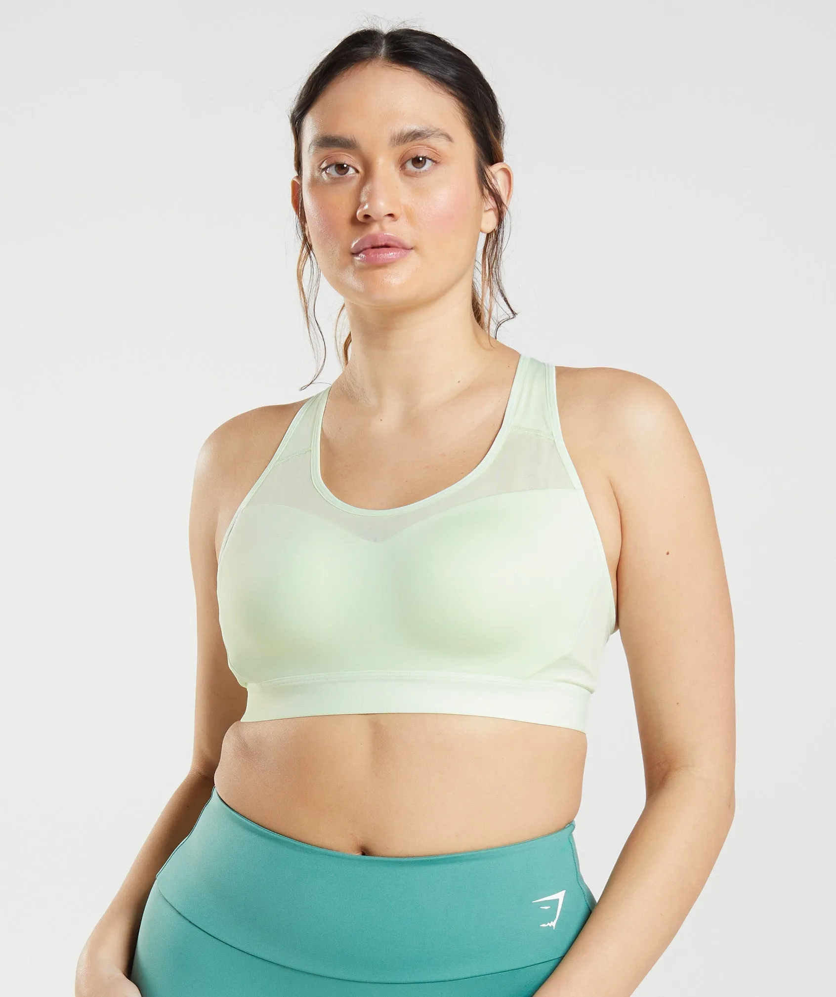 Gymshark Open Back Sports Bra - Cucumber Green