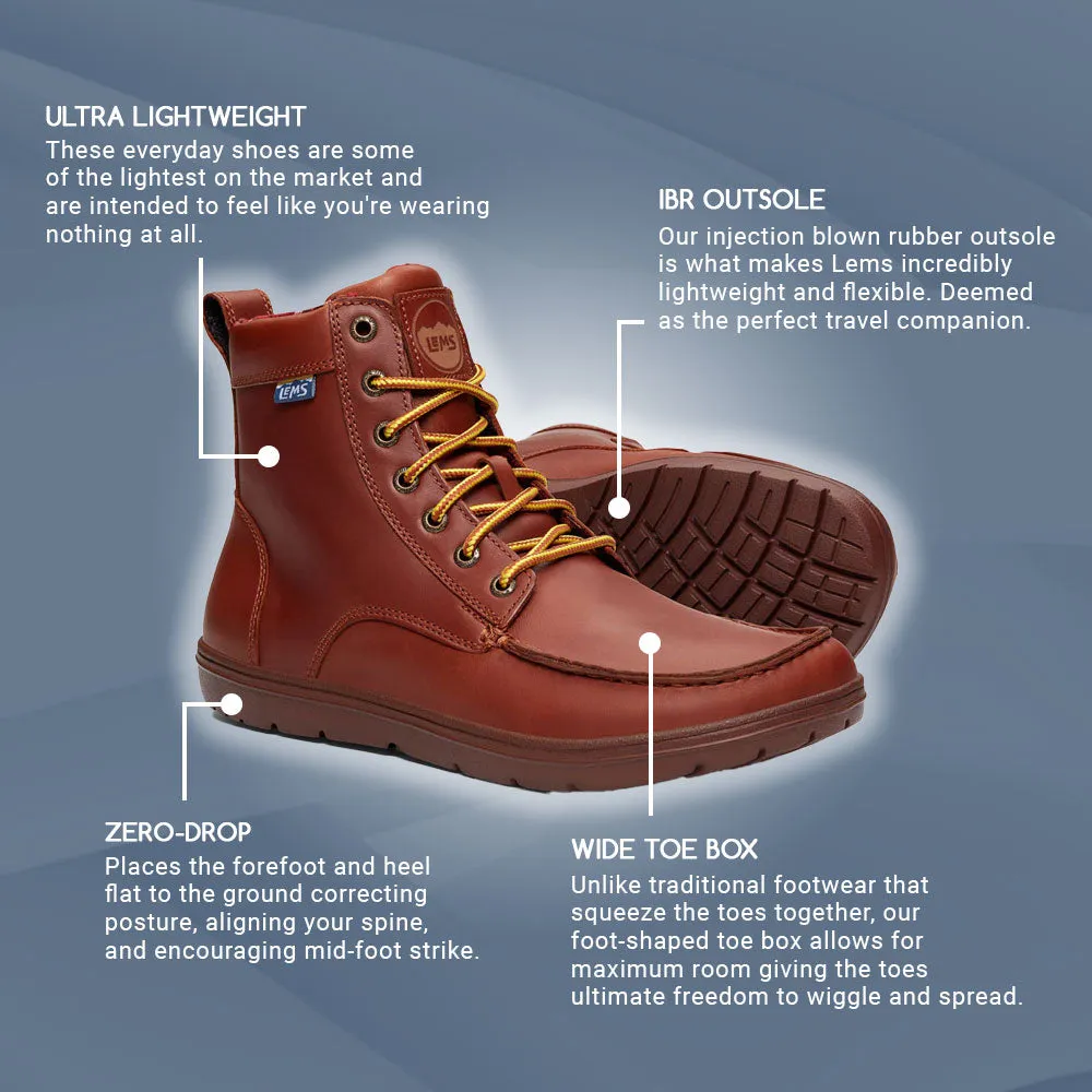 Lems - Boulder Boot - Russet (Leather) (Unisex)