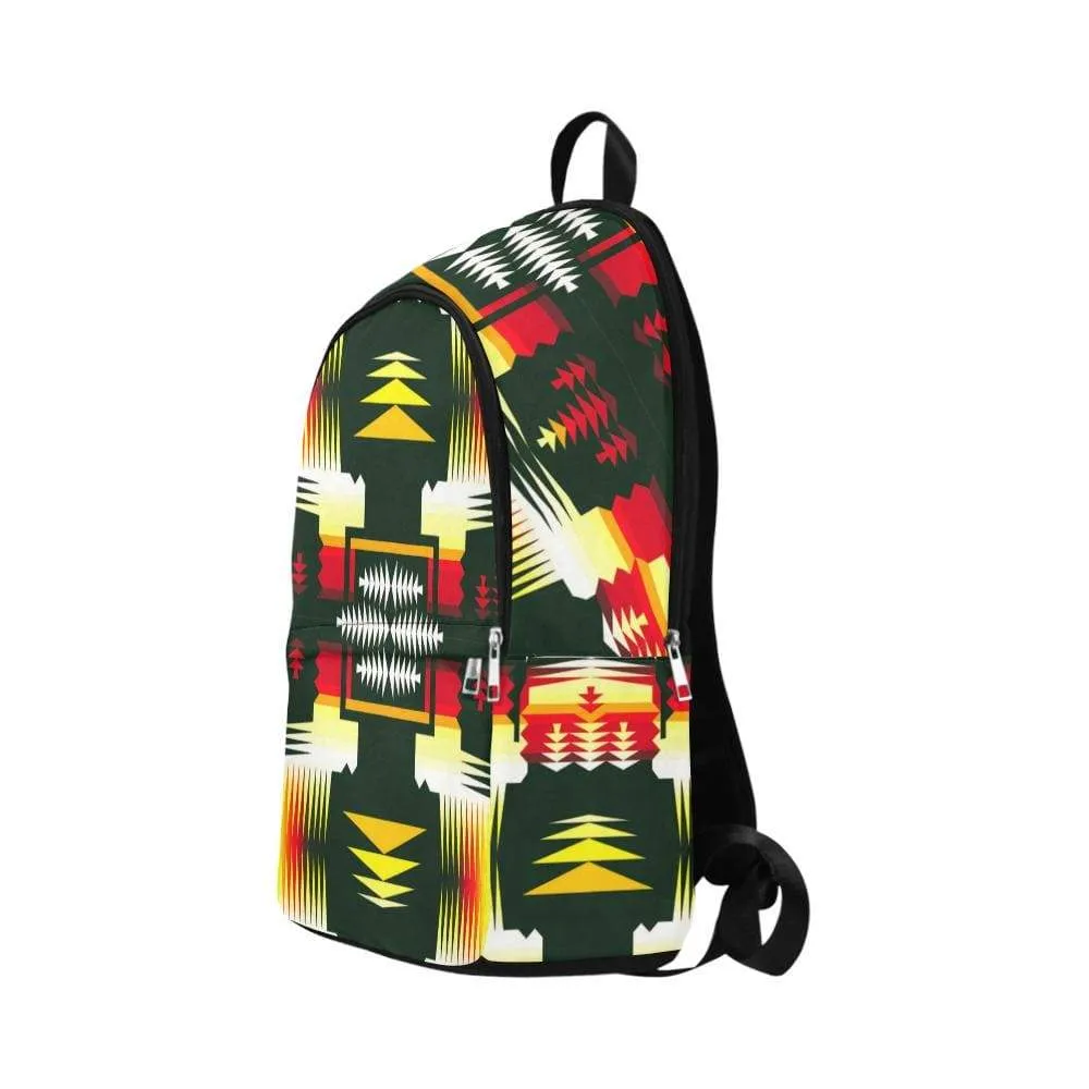 Medicine Wheel Sage Fabric Backpack for Adult