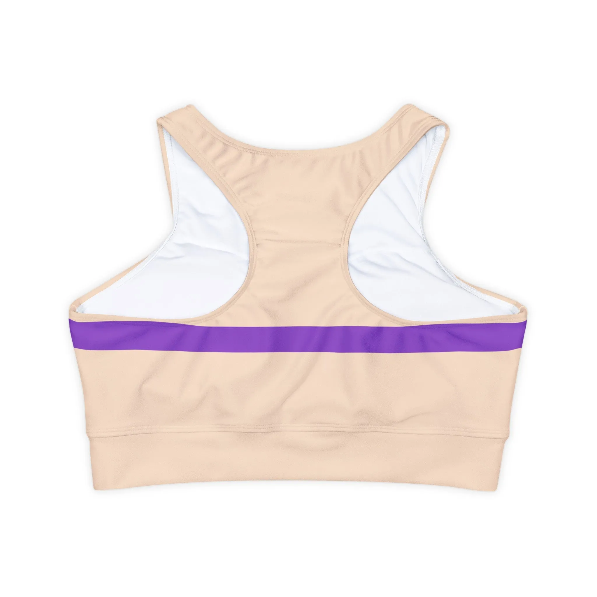 Mermaid Shells Fully Lined, Padded Sports Bra