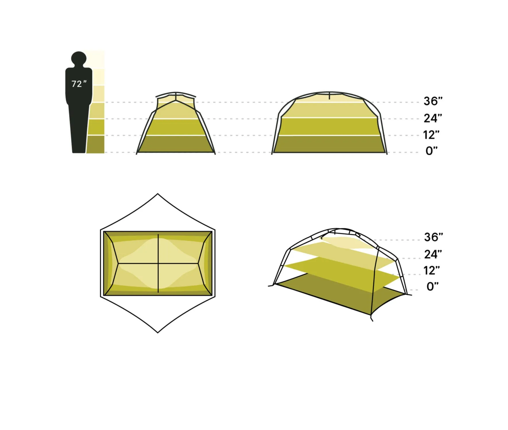 Nemo Aurora 2 Person Tent w/ Footprint