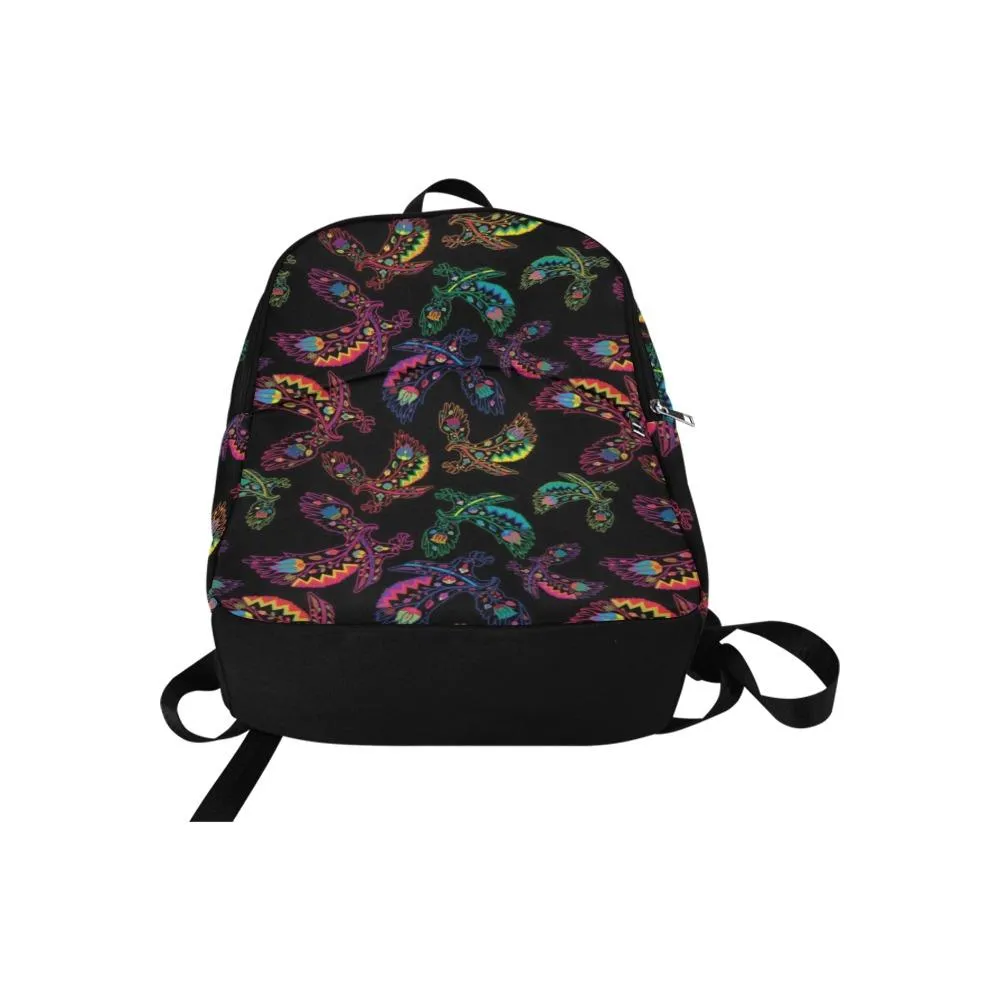 Neon Floral Eagles Backpack for Adult