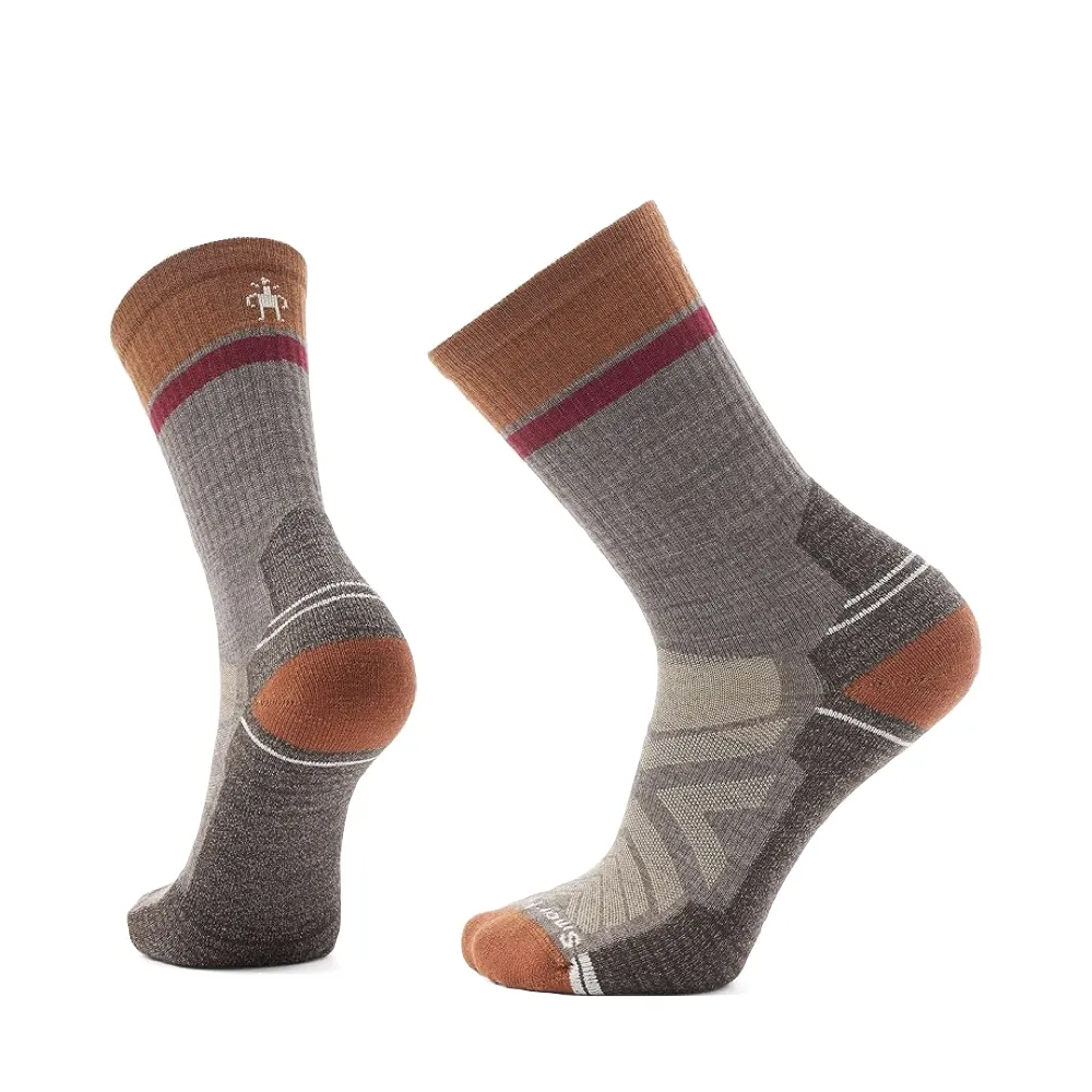 Smartwool Men's Hike Light Cushion Winding Trail Crew Socks in Taupe