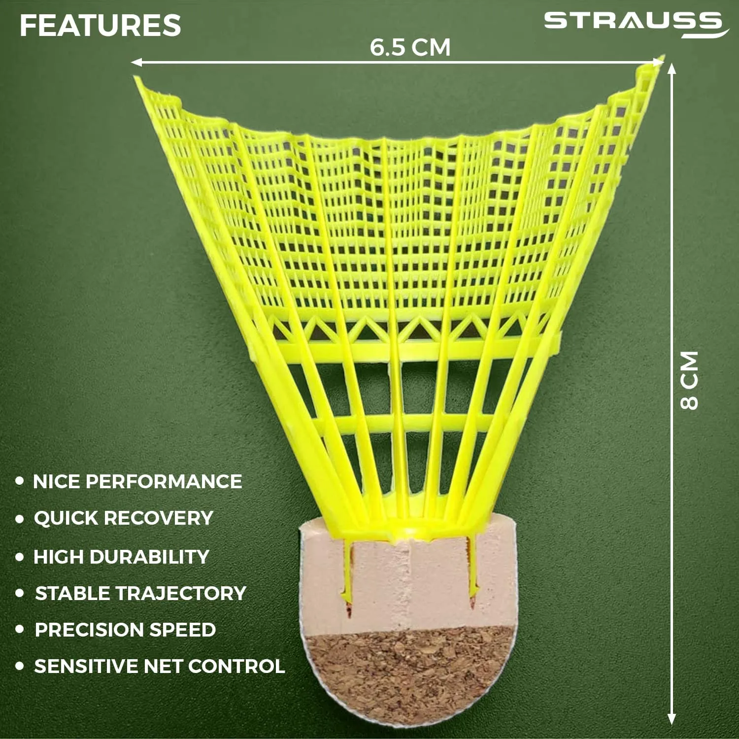 Smash Hit-22 Nylon Shuttle Cock | Badminton Shuttlecock (2 Set)