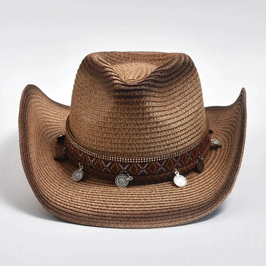 Straw Hat With Windproof Rope