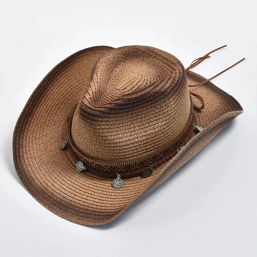 Straw Hat With Windproof Rope