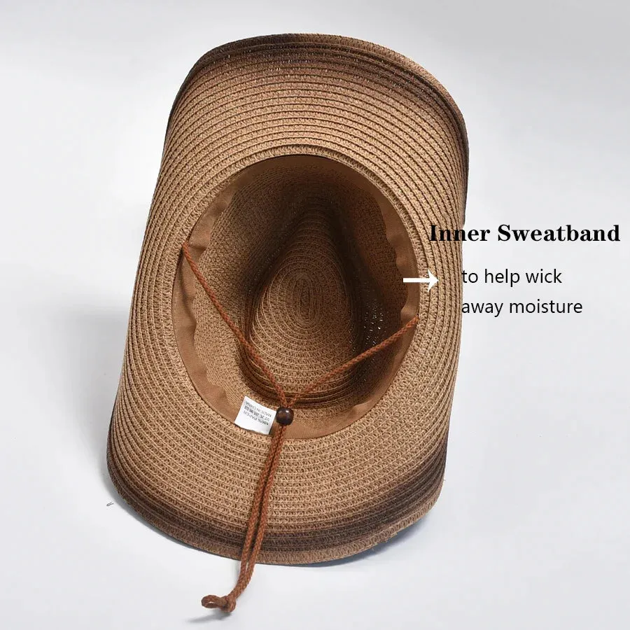 Straw Hat With Windproof Rope