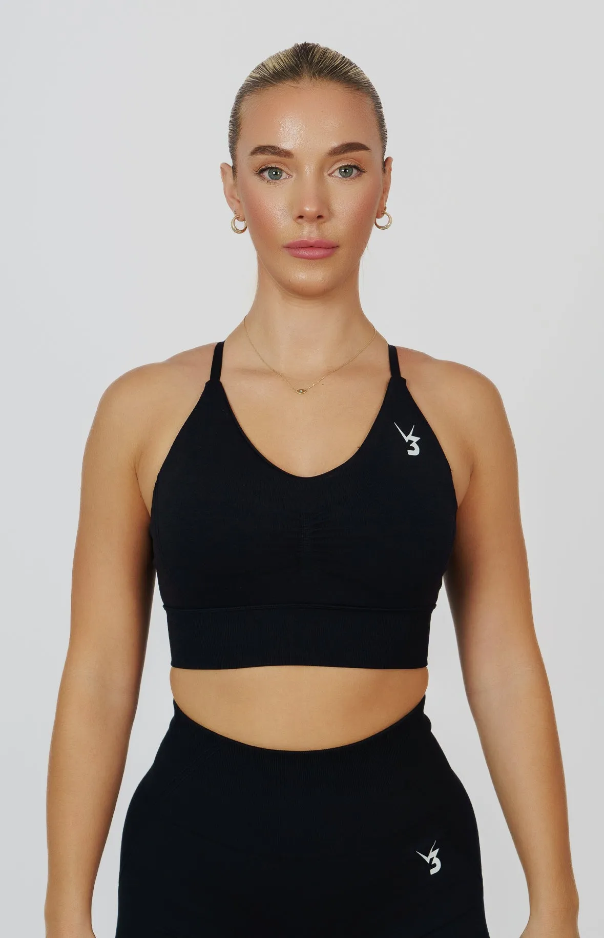 Tempo Seamless Multi-Way Sports Bra - Black