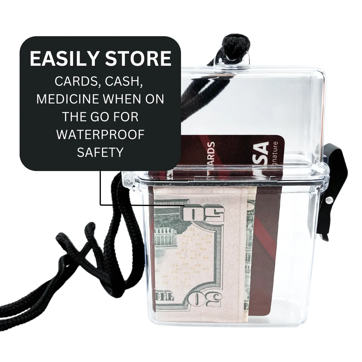 Traveler's Waterproof Box with Lanyard - TC350