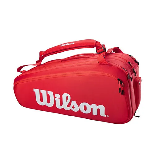 Wilson Super Tour 2021 15 Pack Red Tennis Bag