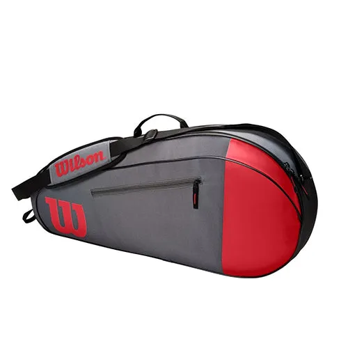 Wilson Team 3 Pack Red and Grey Tennis Bag