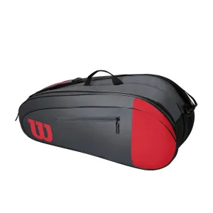 Wilson Team 6 Racquet Tennis Bag - Red/Grey