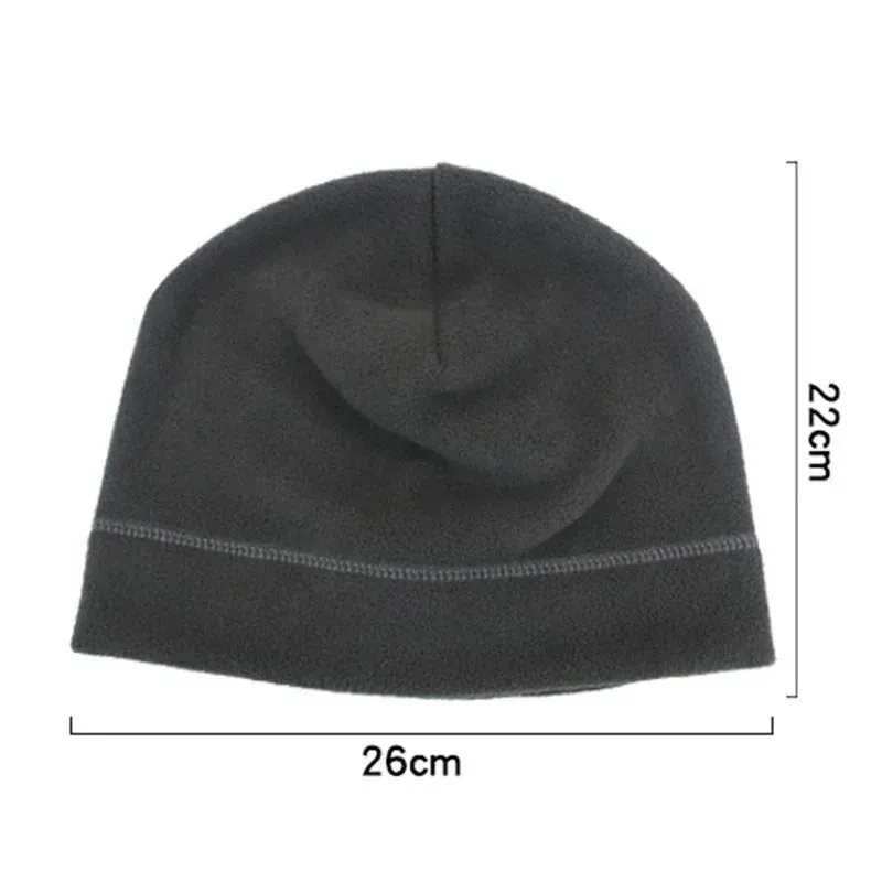 Winter Fleece Winter Hat Tactical Windproof Outdoor Hiking Accessories Hunting Military Men Caps Snowboard Cycling Warm Beanies